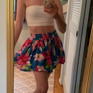 Hollister floral skirt